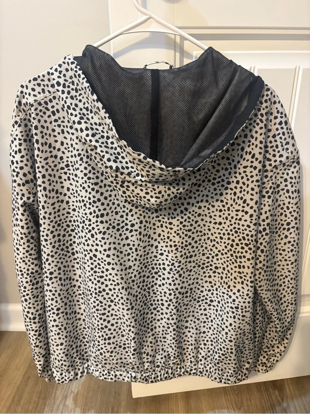 Lo & Grey Black Speckled Hooded Zip Jacket
